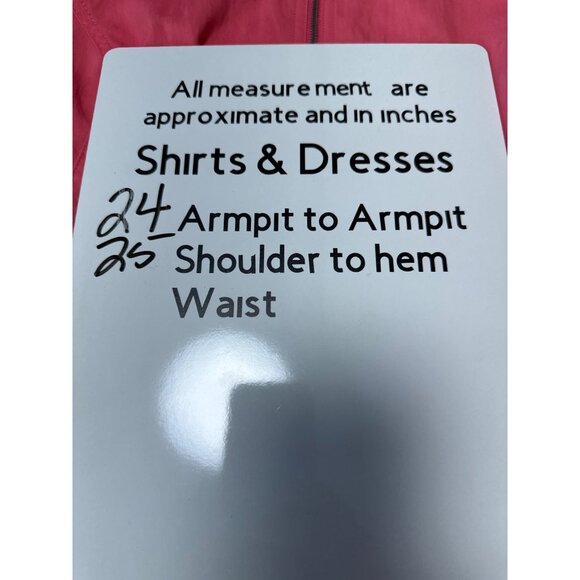 Chicos Womens Pink Zip-Up Lightweight Jacket W/ Adjustable Sleeves Size 3 US XL - Picture 9 of 9